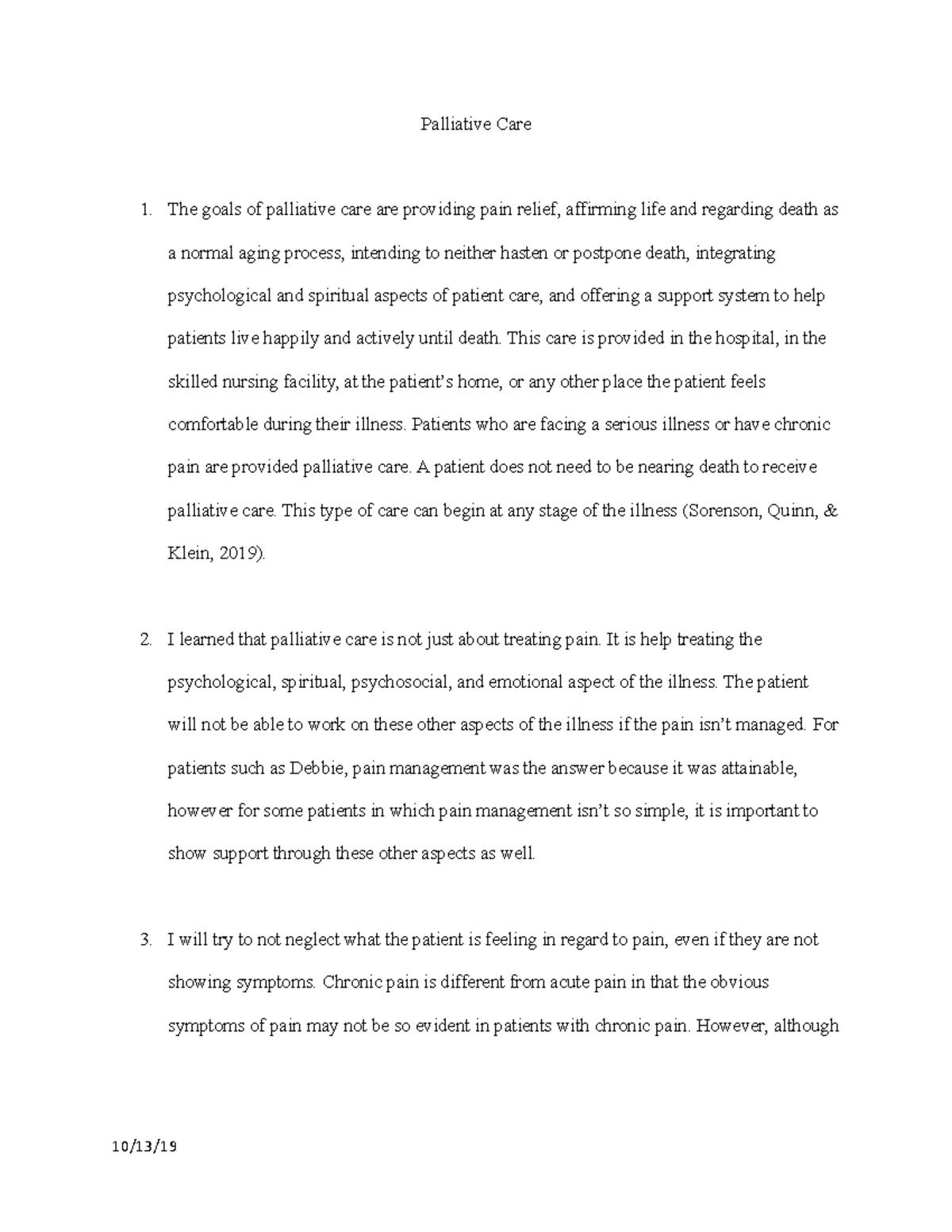Palliative Care Case Study: Insights and Pain Management Strategies ...