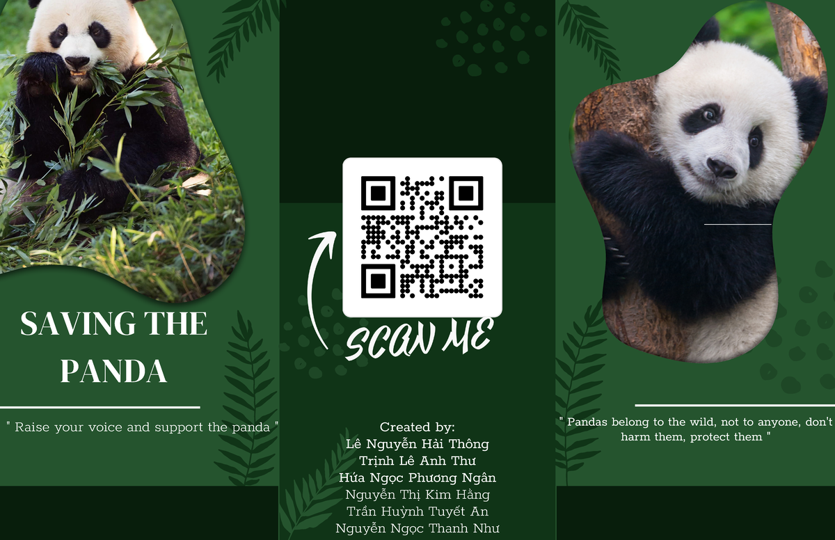 Brochure on Pandas: Group 1 Project on Conservation Awareness - Studocu