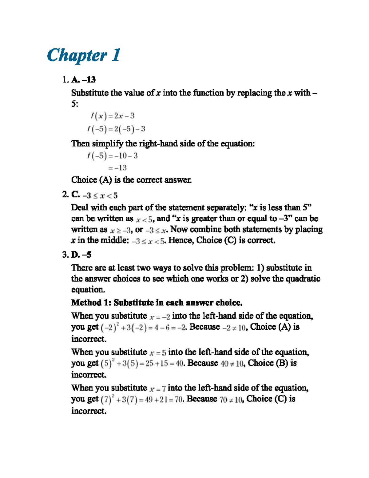 Math 101: Chapter 1- Comprehensive Problem Solving Guide - Studocu