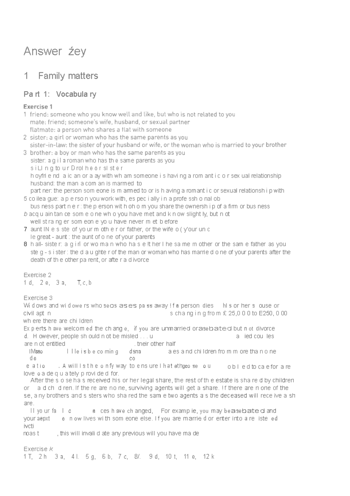 Answer Key for Collins Reading for IELTS Book: Vocabulary & Exercises ...
