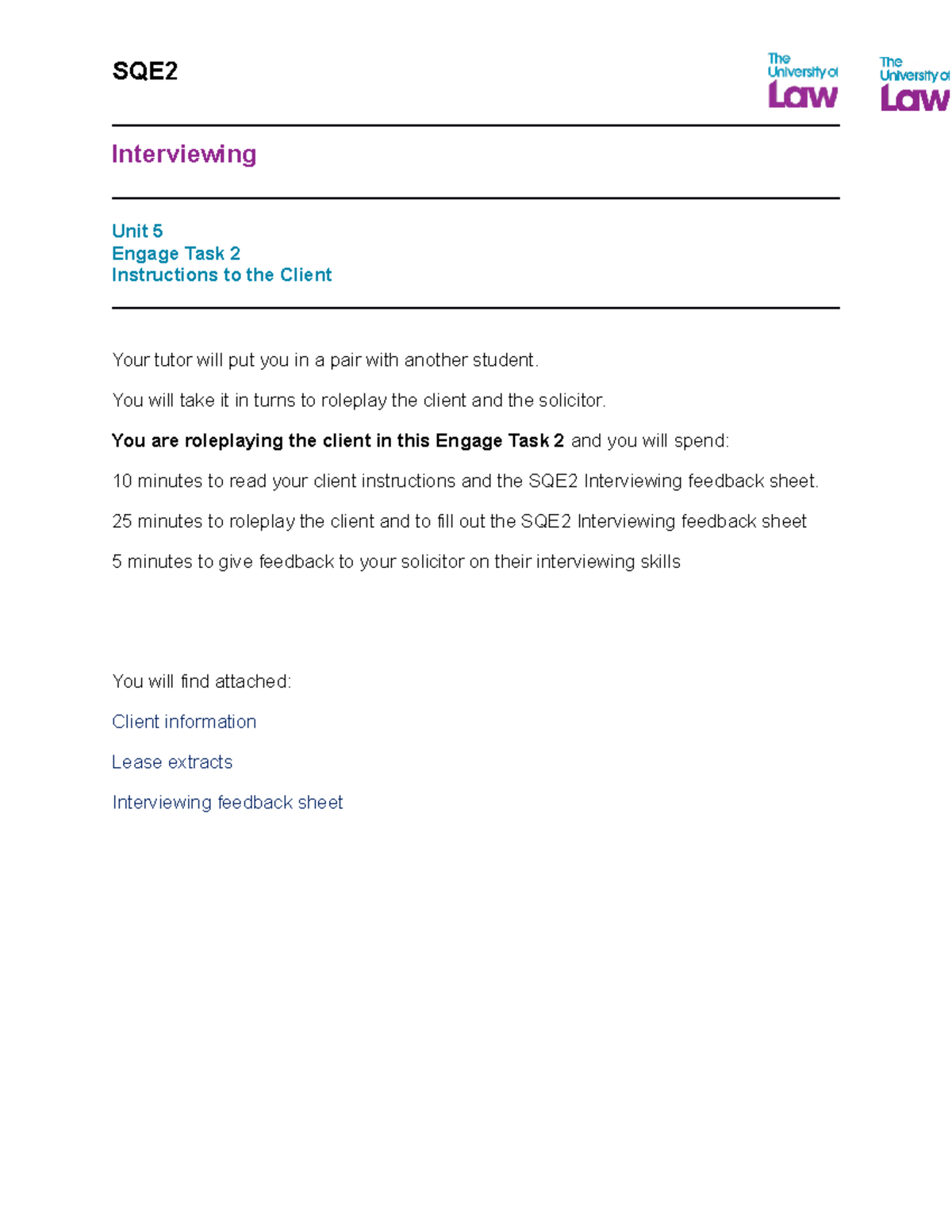 2223 sqe2 int u05 ce01 engage task2 client instruction attendance ...