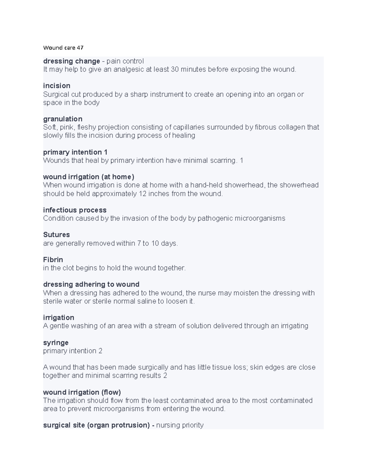 Wound Care Insights: Ch 14 Nursing Considerations and Procedures - Studocu