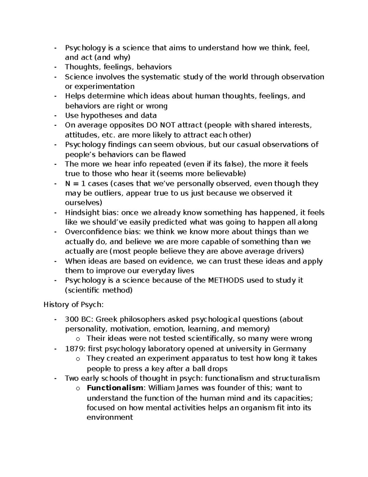 Foundations of Psychology (PSY 101): Understanding Human Behavior and ...