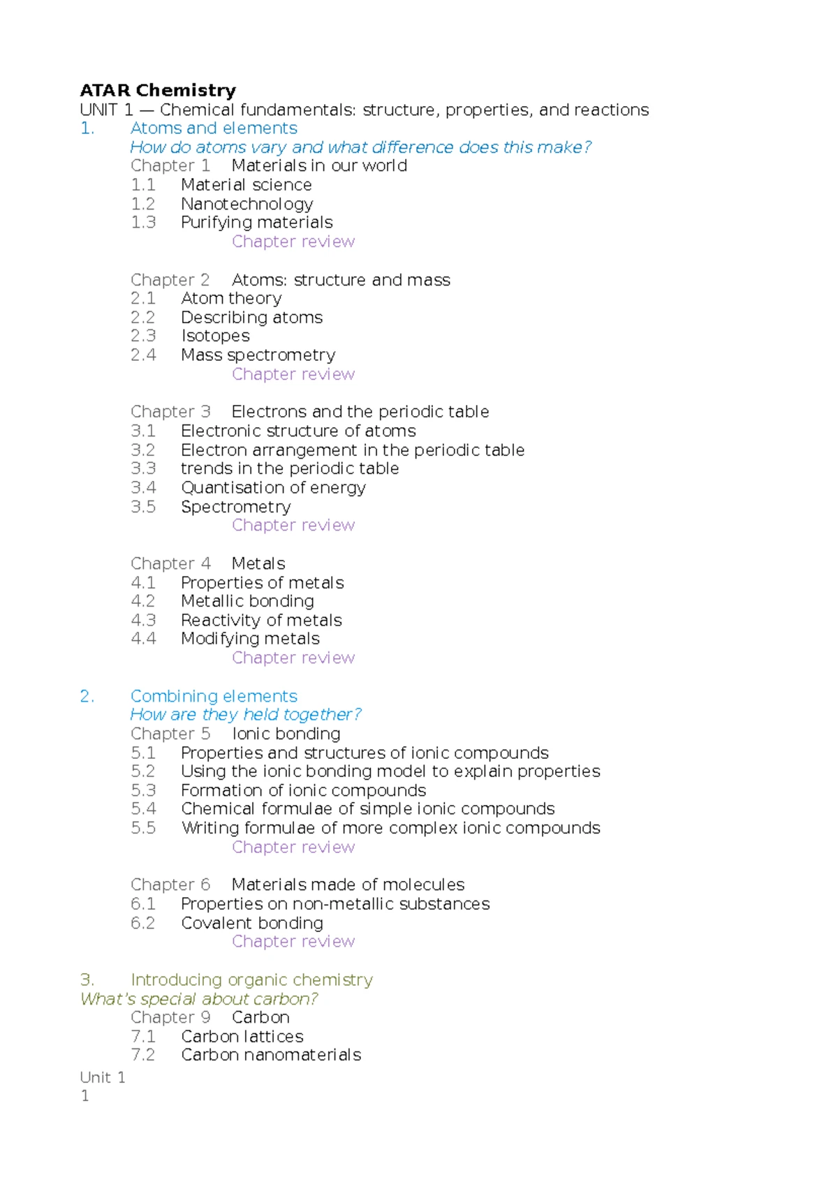 ATAR English - Syllabus Outline and Key Points for Units 1 & 2 - Studocu