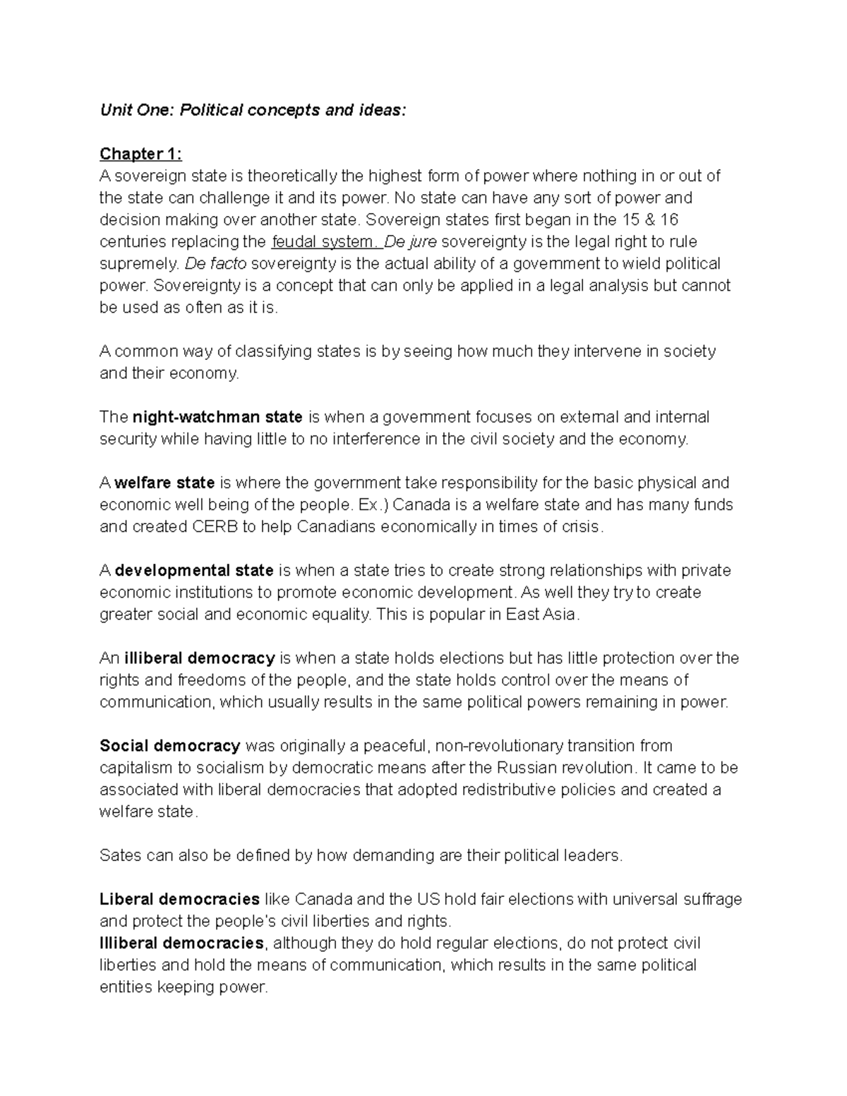 Political Science Notes: Key Concepts and Theories Explained - Studocu