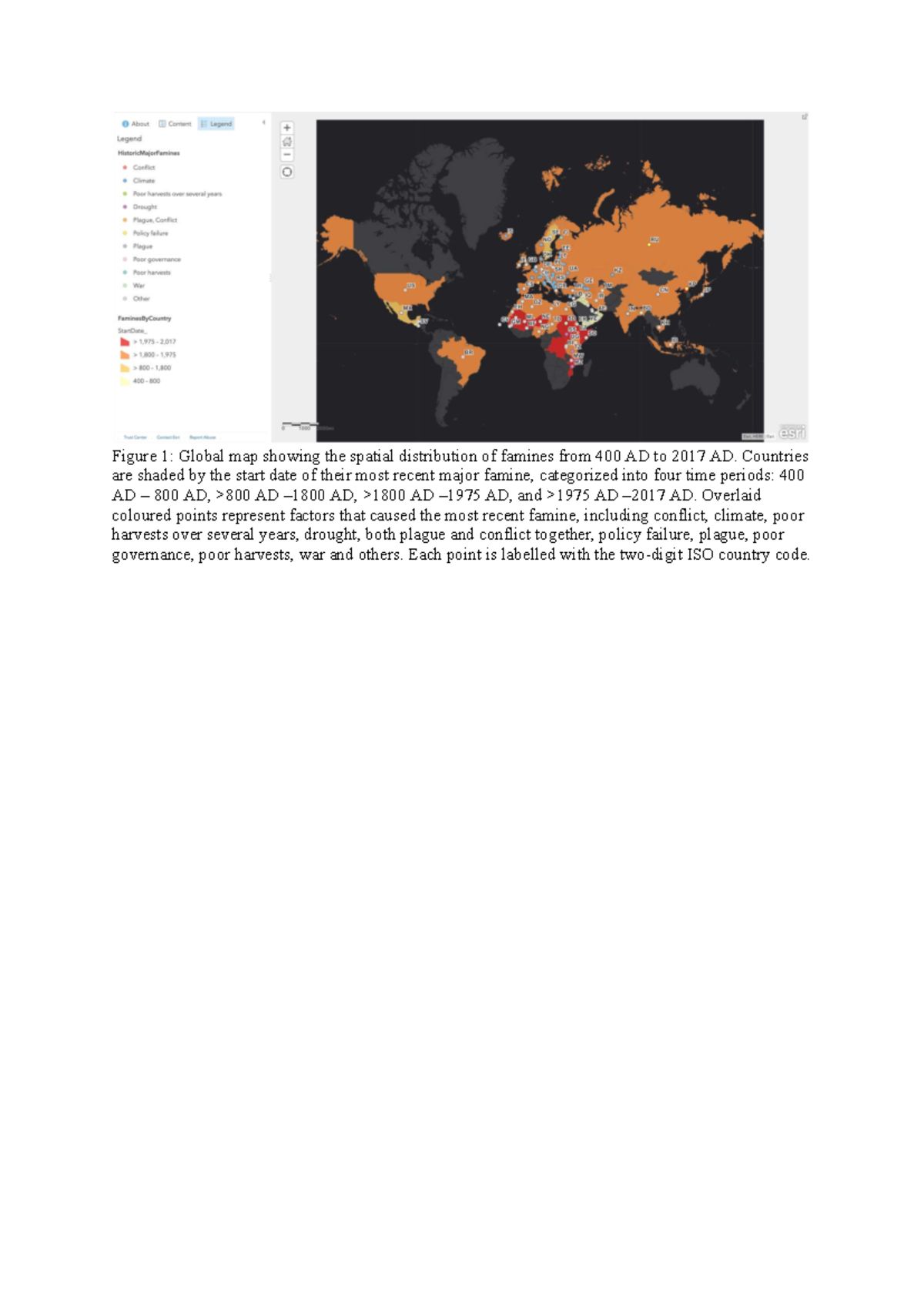 GEOG10001 Assignment 1: Global Famine Distribution 400 AD - 2017 AD ...