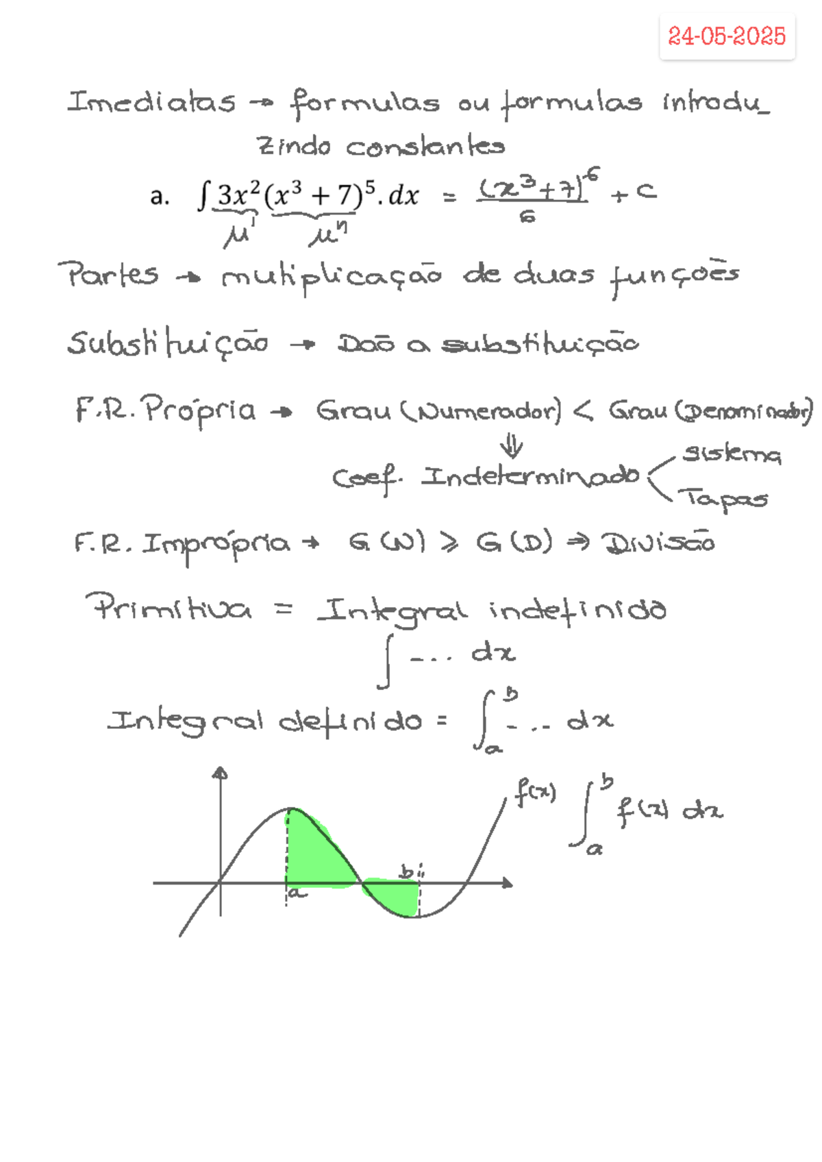 Matemática 101: Apontamentos e Exercícios sobre Integrais - Studocu