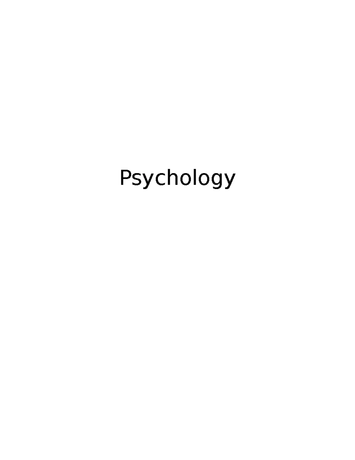 Psych 104 Notes - I wrote them based on the slides and the textbook ...