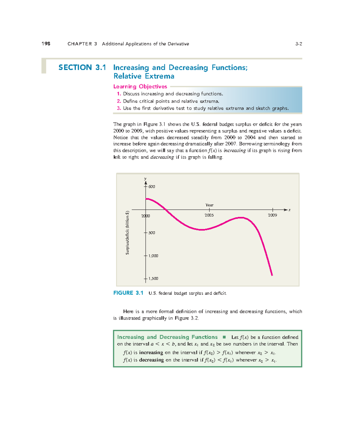 130-141 - Lecture Notes on Increasing/Decreasing Functions & Extrema ...
