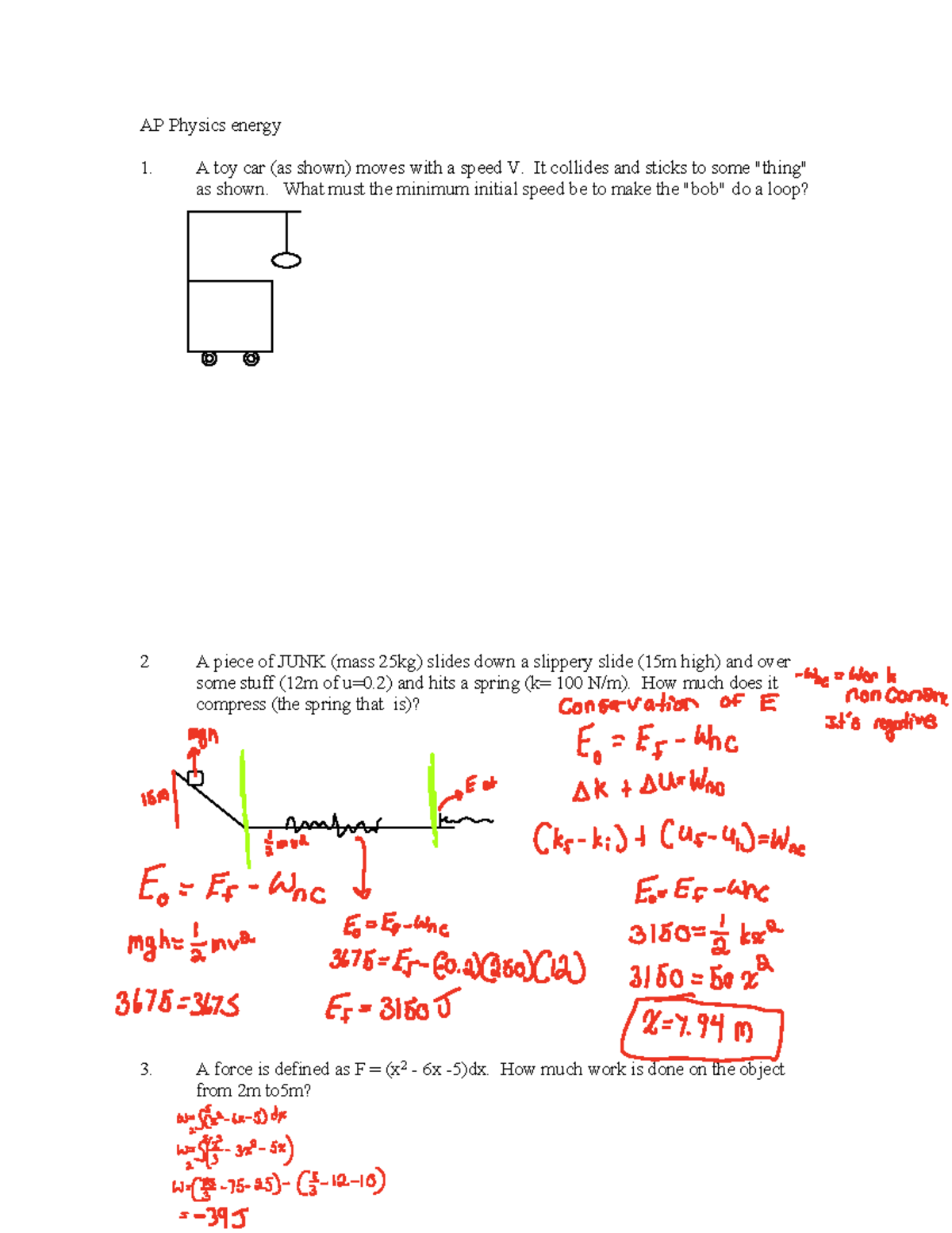 AP Physics: Energy Concepts and Problem Solving Guide - Studocu