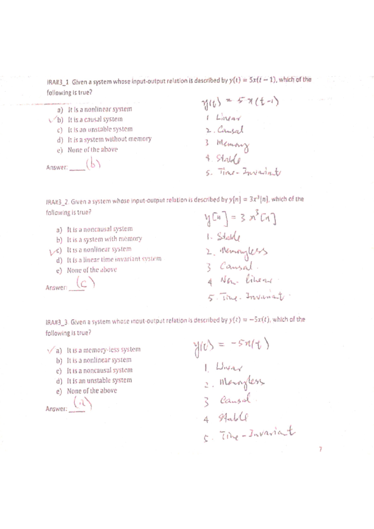 EE2010 Tutorial 4 Solutions: Comprehensive Answers 2020 - Studocu