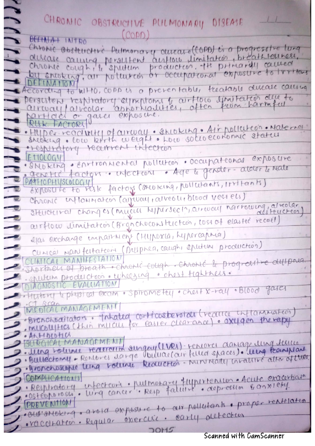 Ahn one page - It is notes for nursing self made notes uh can learn ...