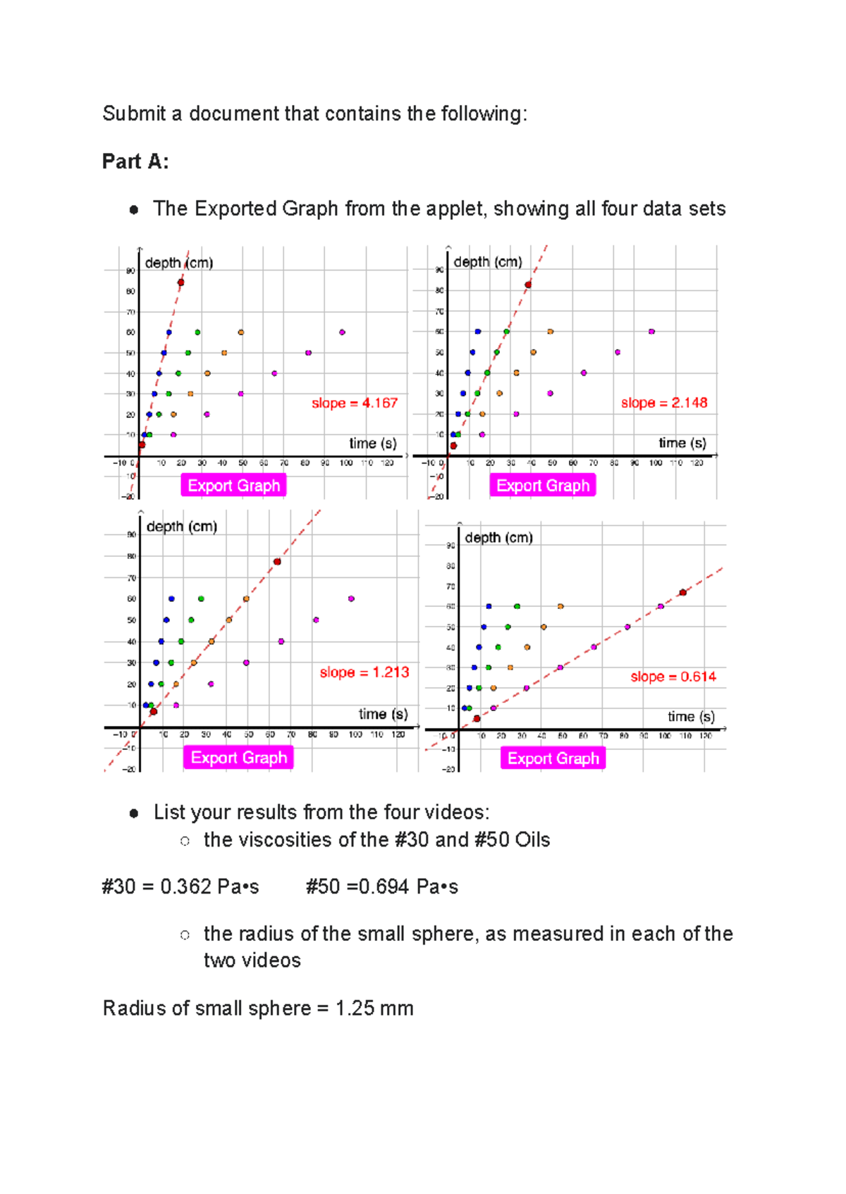 Lab 4 - this is the 4th physics lab the part you have to submit with ...