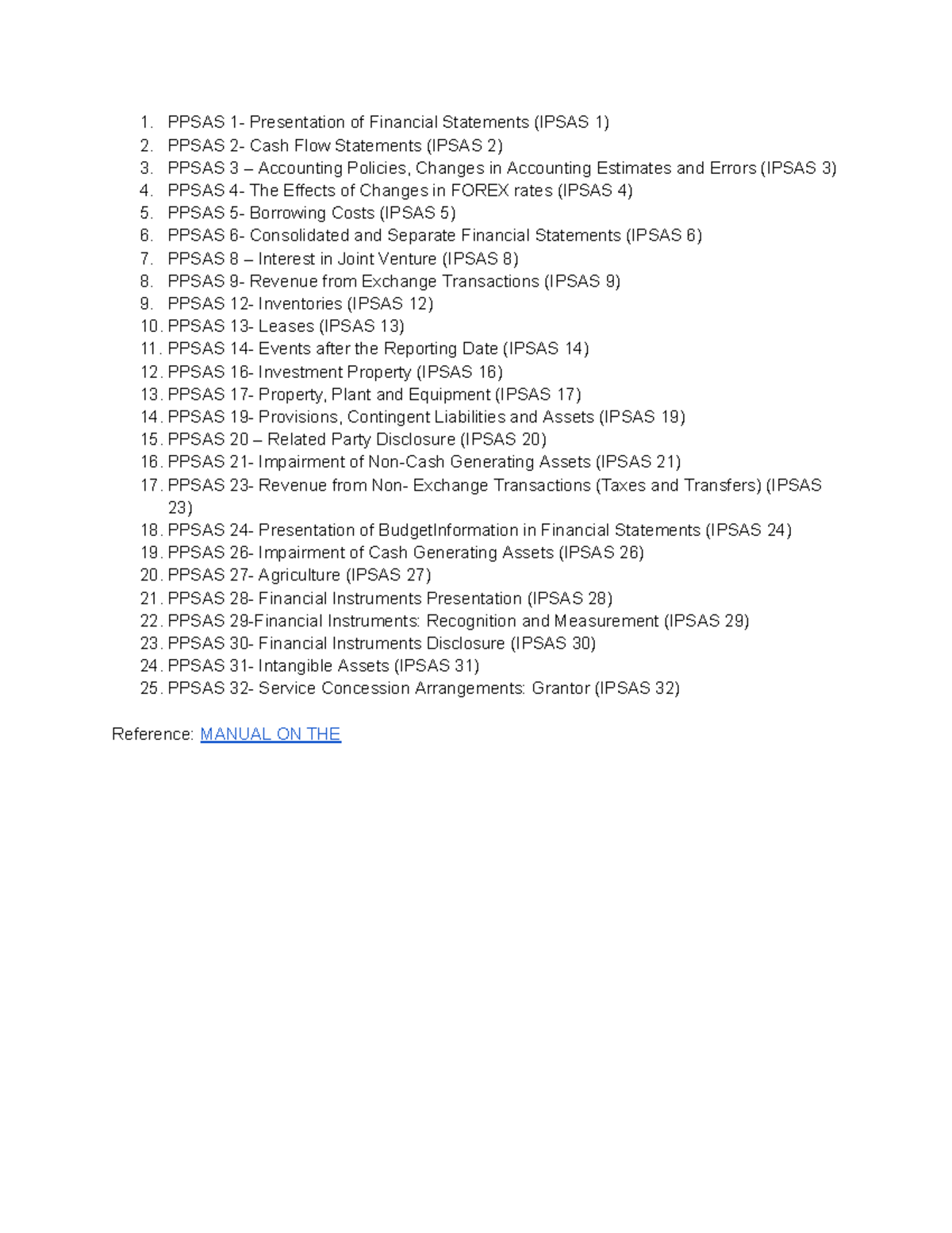 PPSAS Overview: Key Financial Statements & IPSAS Standards - Studocu
