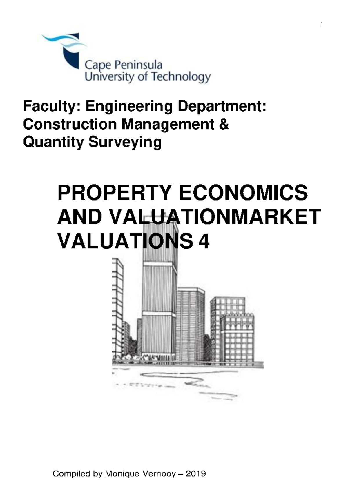 Advanced Diploma: QS - Property Economics & Valuation Handbook 2022 ...