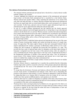 Introduction to Public International Law (PIL) - Chapter 1 Overview ...