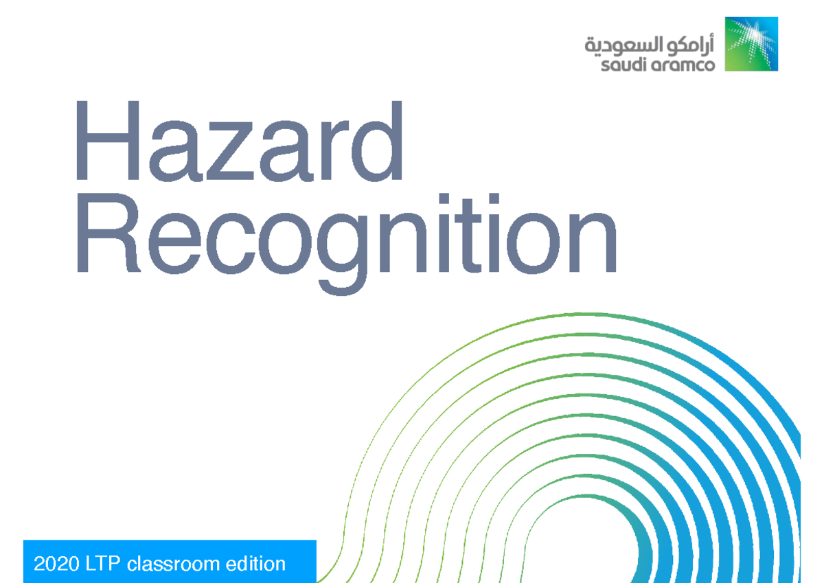 Hazard Recognition 2020LTP: Worksite Safety Training Module - Studocu