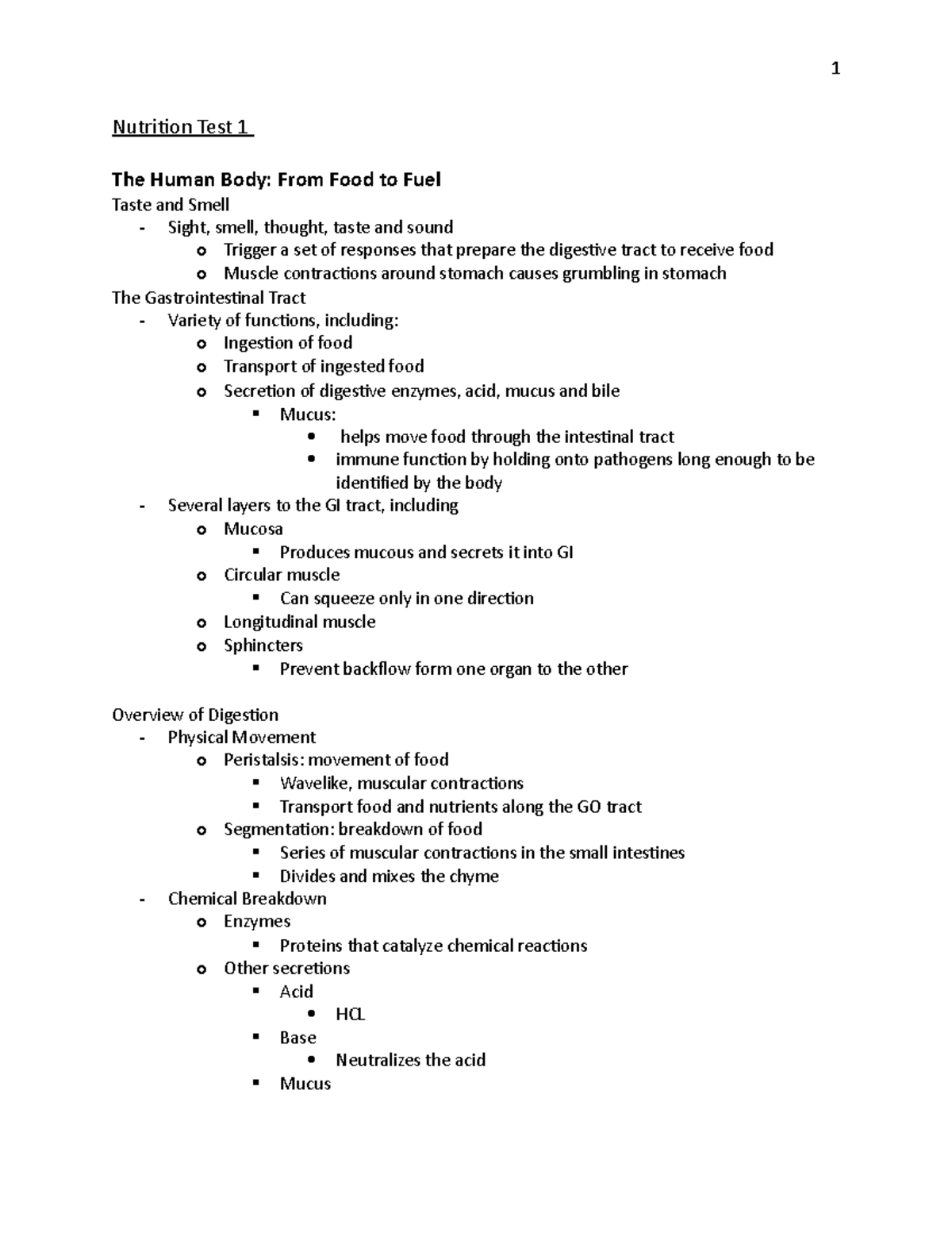 Nutritional Science Exam 1: Comprehensive Study Guide for Students ...