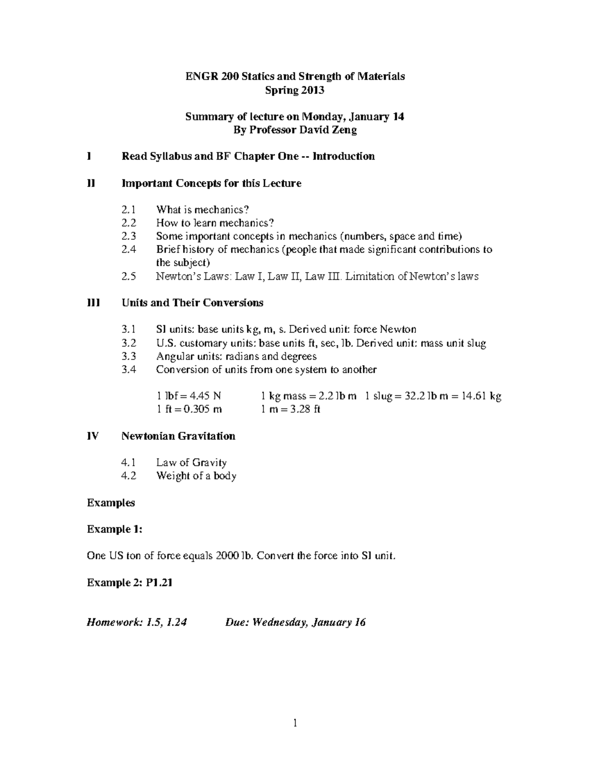 ENGR 200 Statics and Strength of Materials - Lecture Notes - Chapter 4 ...