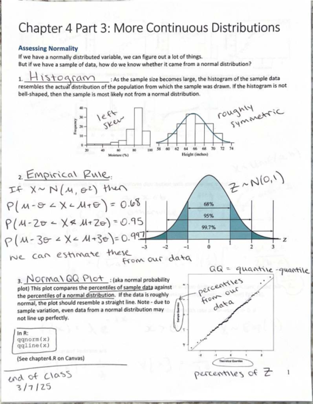 Statistical Analysis of Continuous Distributions: Normality Assessment ...