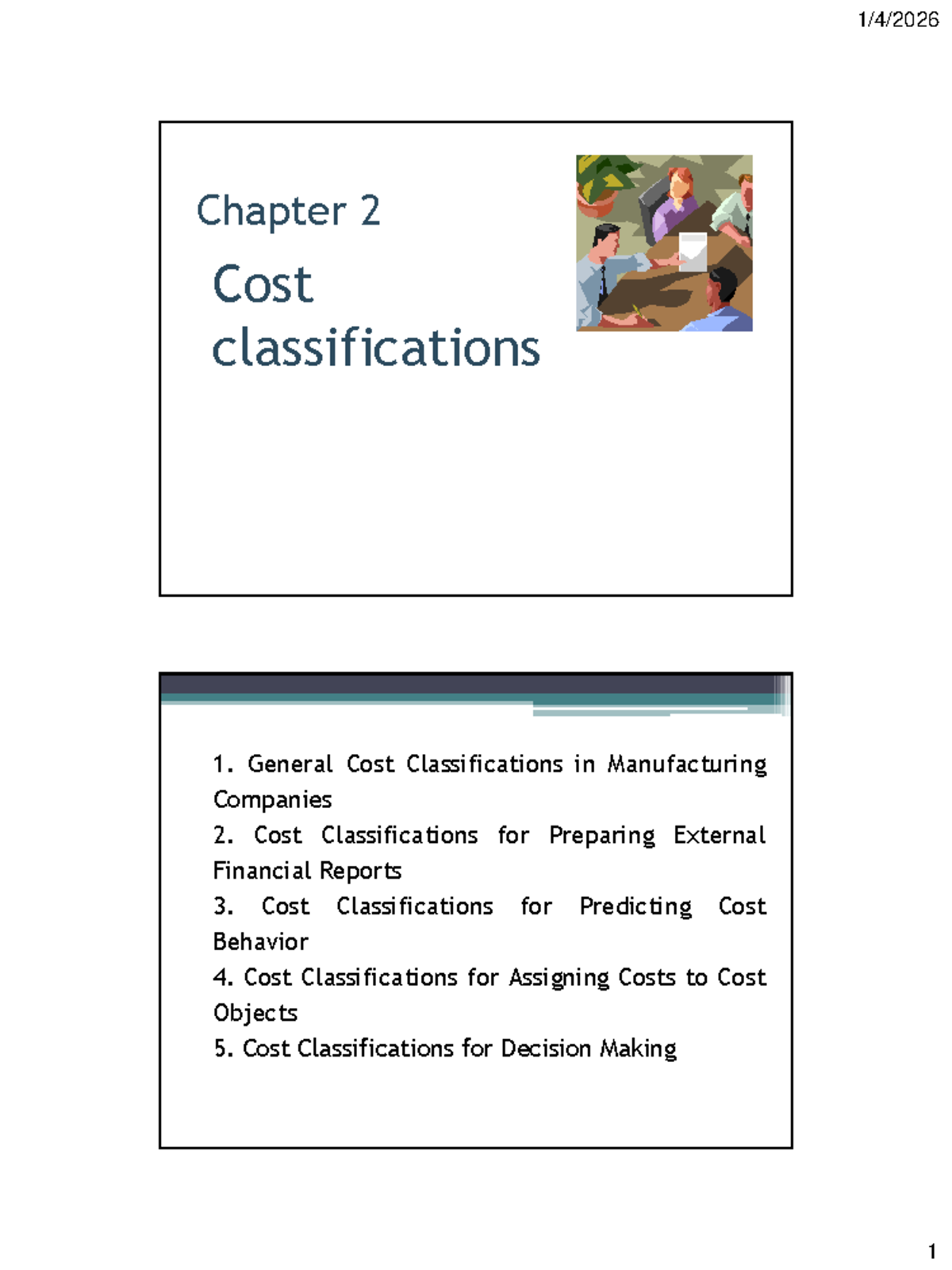 Chapter 2 - Cost Classifications in Management Accounting (Kế Toán Quản ...