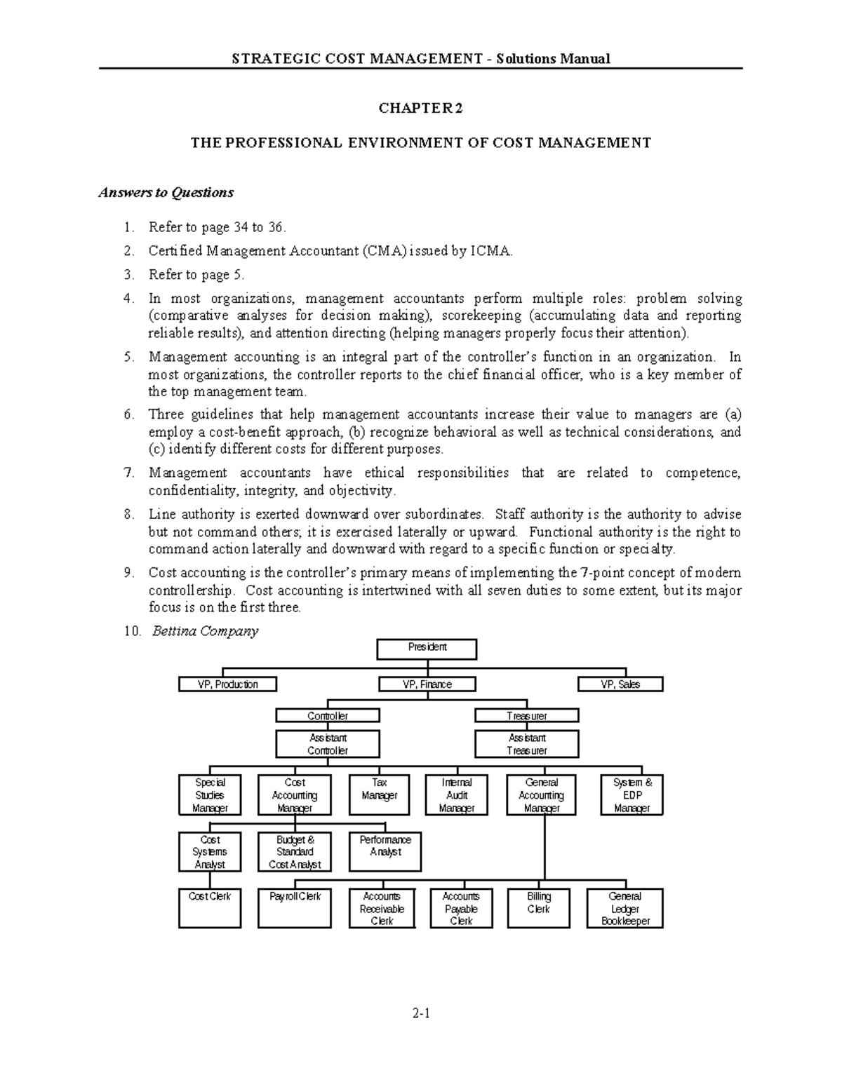 2 - strategic cost management - STRATEGIC COST MANAGEMENT - Solutions ...