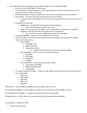 [Solved] This week we have explored Basic Principles of Pharmacology ...