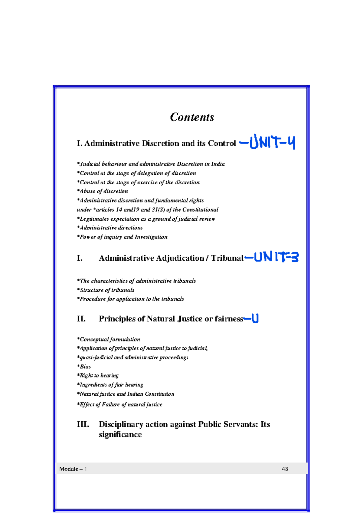 Administrative Discretion and Judicial Control in India: A ...