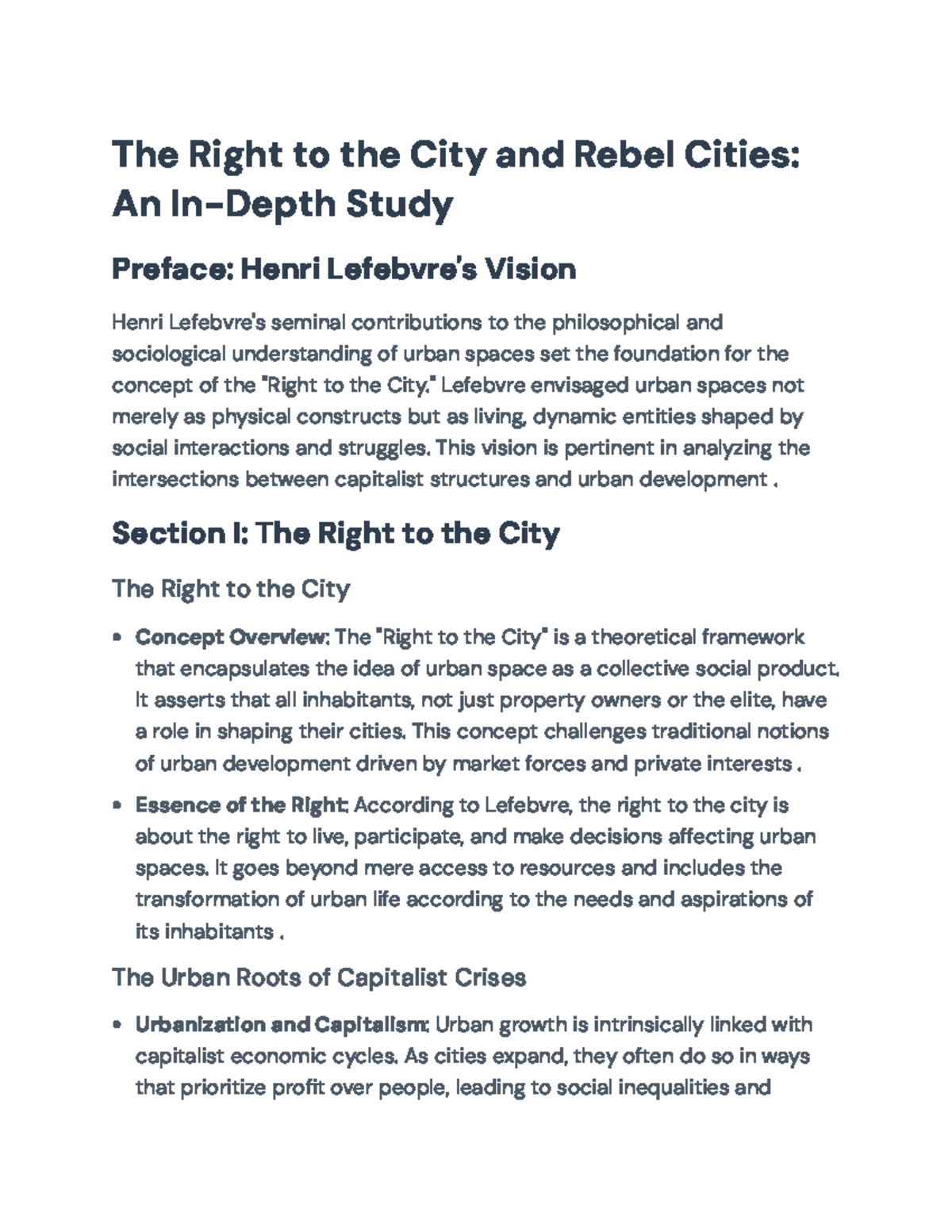 The Right to the City and Urban Activism: Insights on Rebel Cities ...