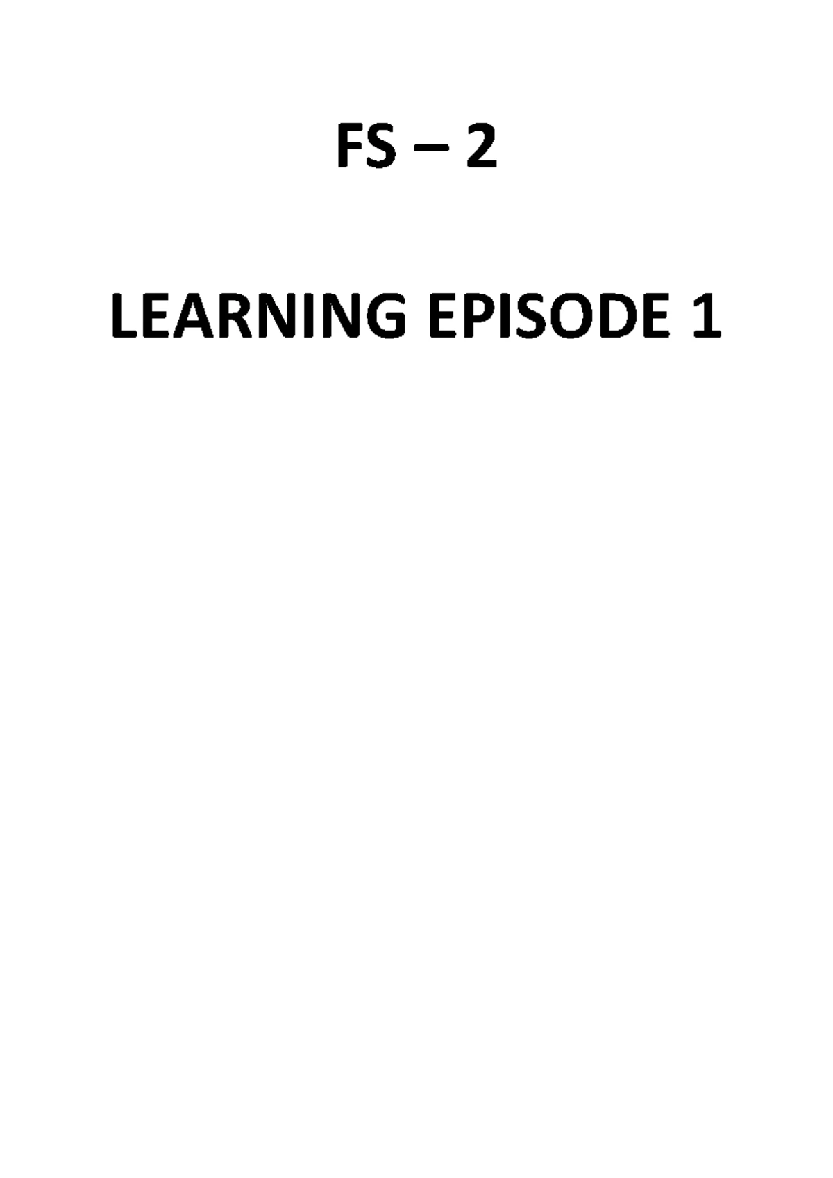FS2-EP2 - Action Research for Reflective Teaching in Field Study - Studocu