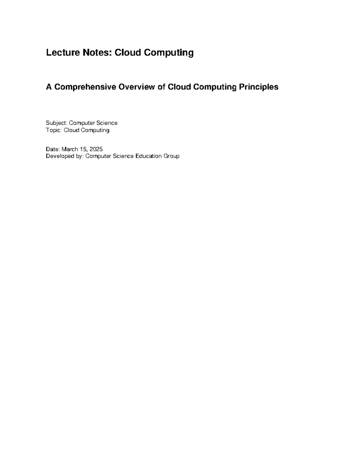 27082545163-332476.pdf - Lecture Notes: Cloud Computing A Comprehensive ...