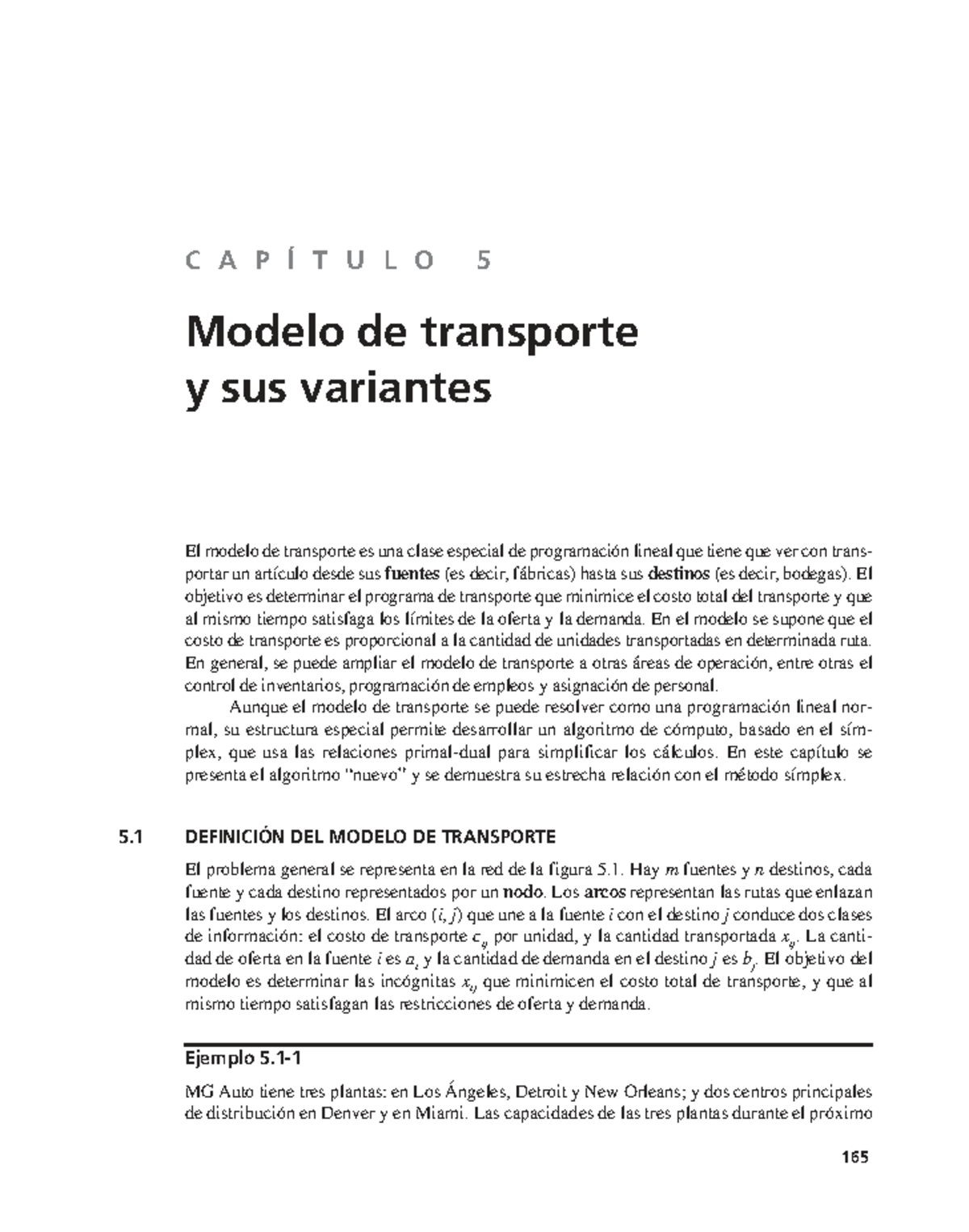 Capítulo 5: Modelo de Transporte y Variantes (MAT-101) - Studocu