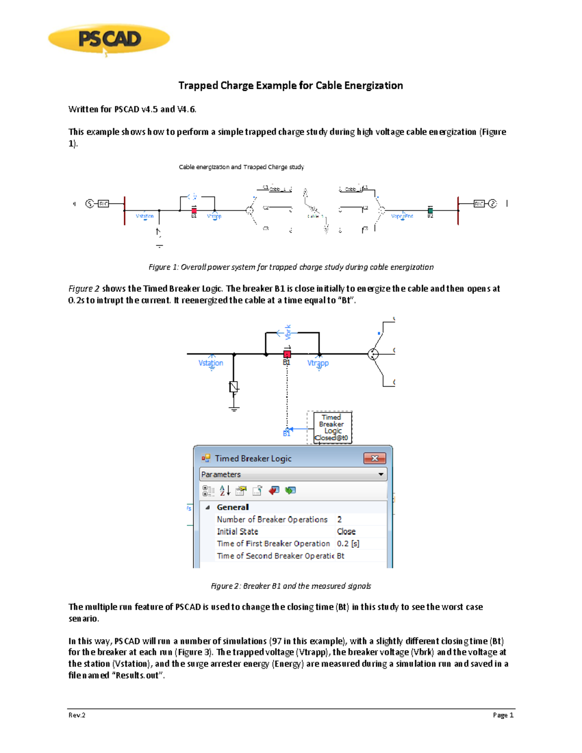 Trapped Charge Study for Cable Energization in PSCAD v4.5 & v4.6 - Studocu