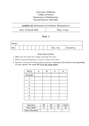 Maths-103-Course Outline(20-21) - Course Syllabus Form College:Science ...