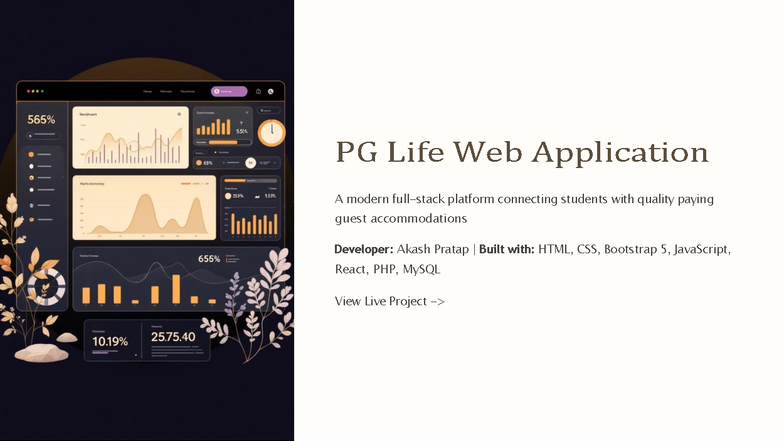 PG Life Web App Project Report: Connecting Students with PG ...