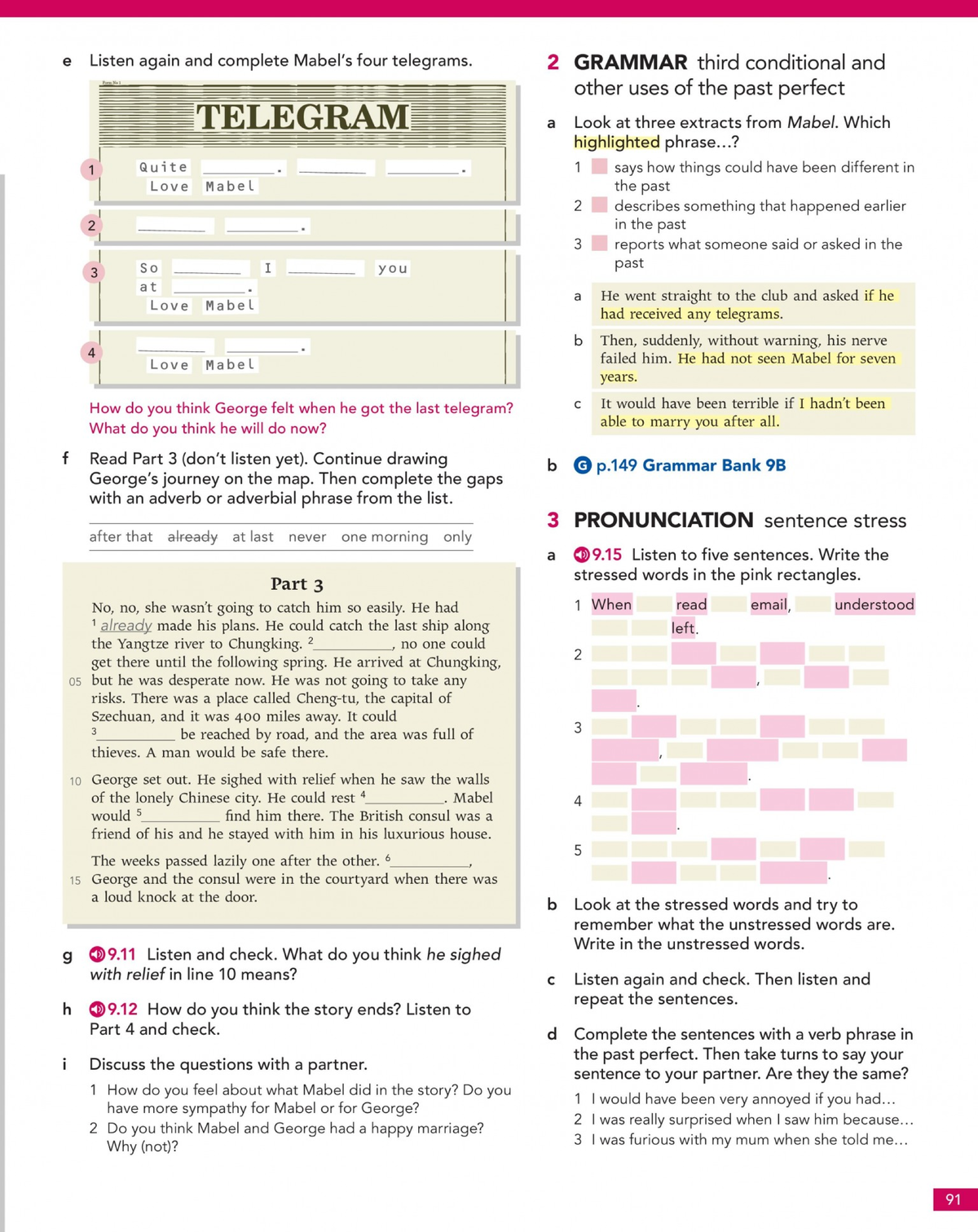 CAE Grammar and Pronunciation Notes: Third Conditional & Telegrams ...