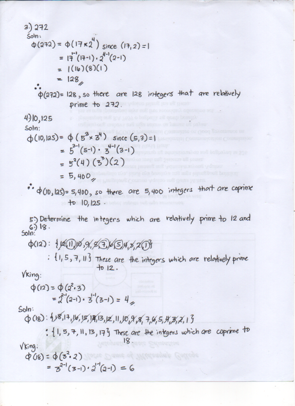 Euler Totient Function Notes 1 continued - bachelor of secondary ...