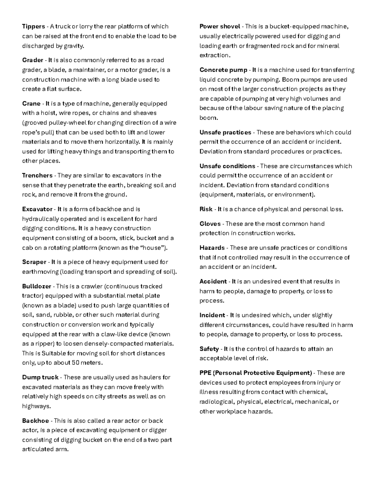 CMPM Finals QUIZ - Construction project management reviewer - Tippers ...