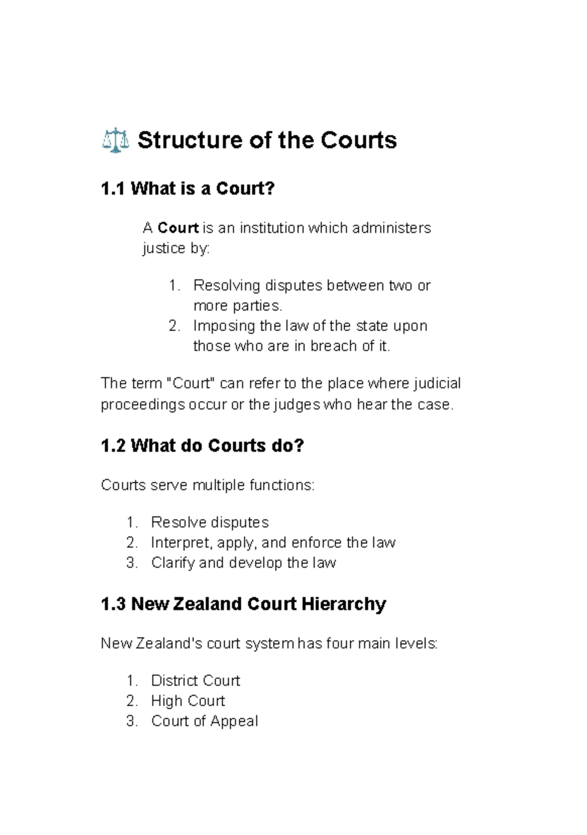 Contract Law Introduction: Week 1 Notes for LAW101 - Studocu