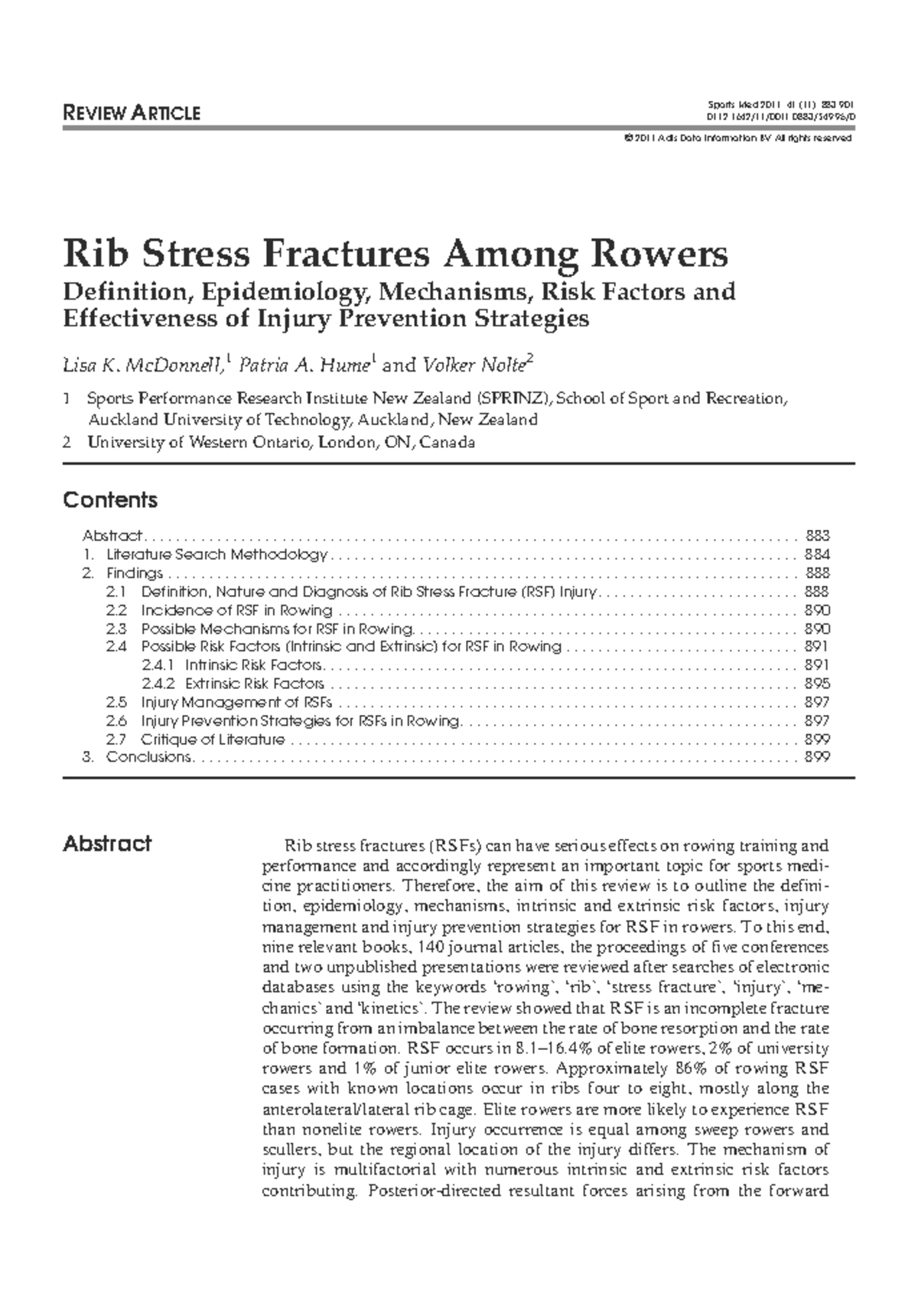 Rib Stress Fractures in Rowers: Definition, Risk Factors & Prevention ...