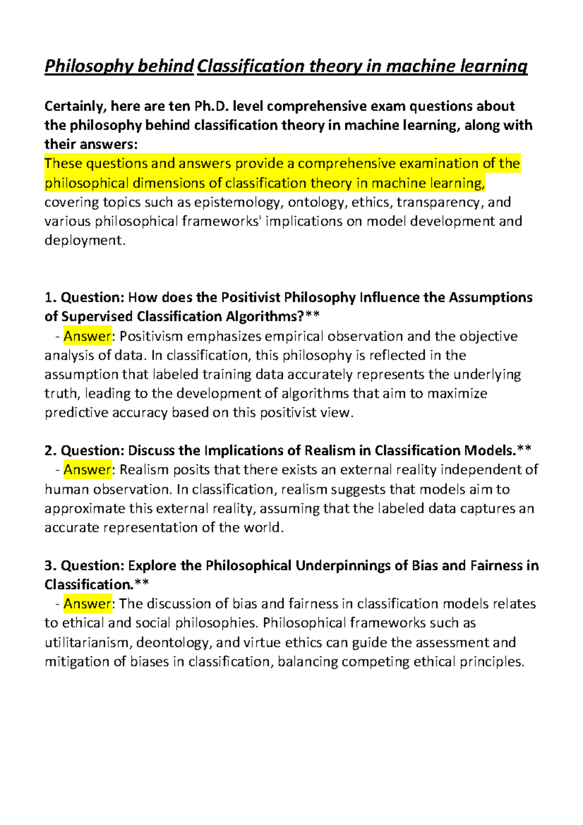 Philosophical Insights on Classification & Clustering Theories in ML ...