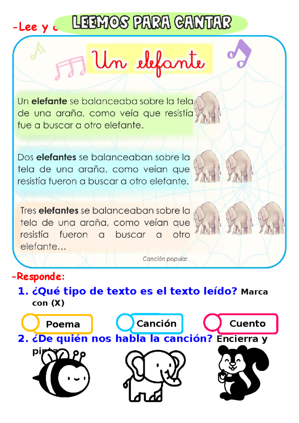 Ficha Vocal E: Actividades de Lectura y Escritura para la Vocal "E ...