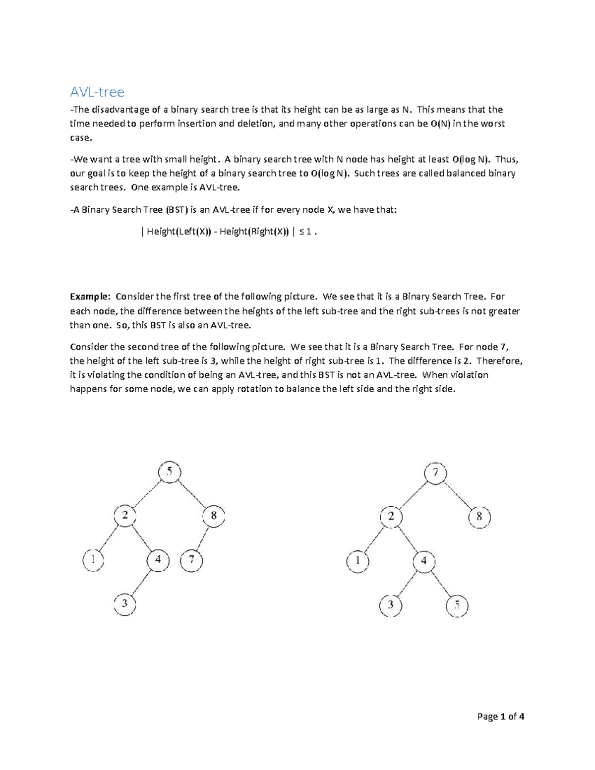 AVL-Trees: Insertion, Deletion, and Rotations Explained (CS101) - AVL ...