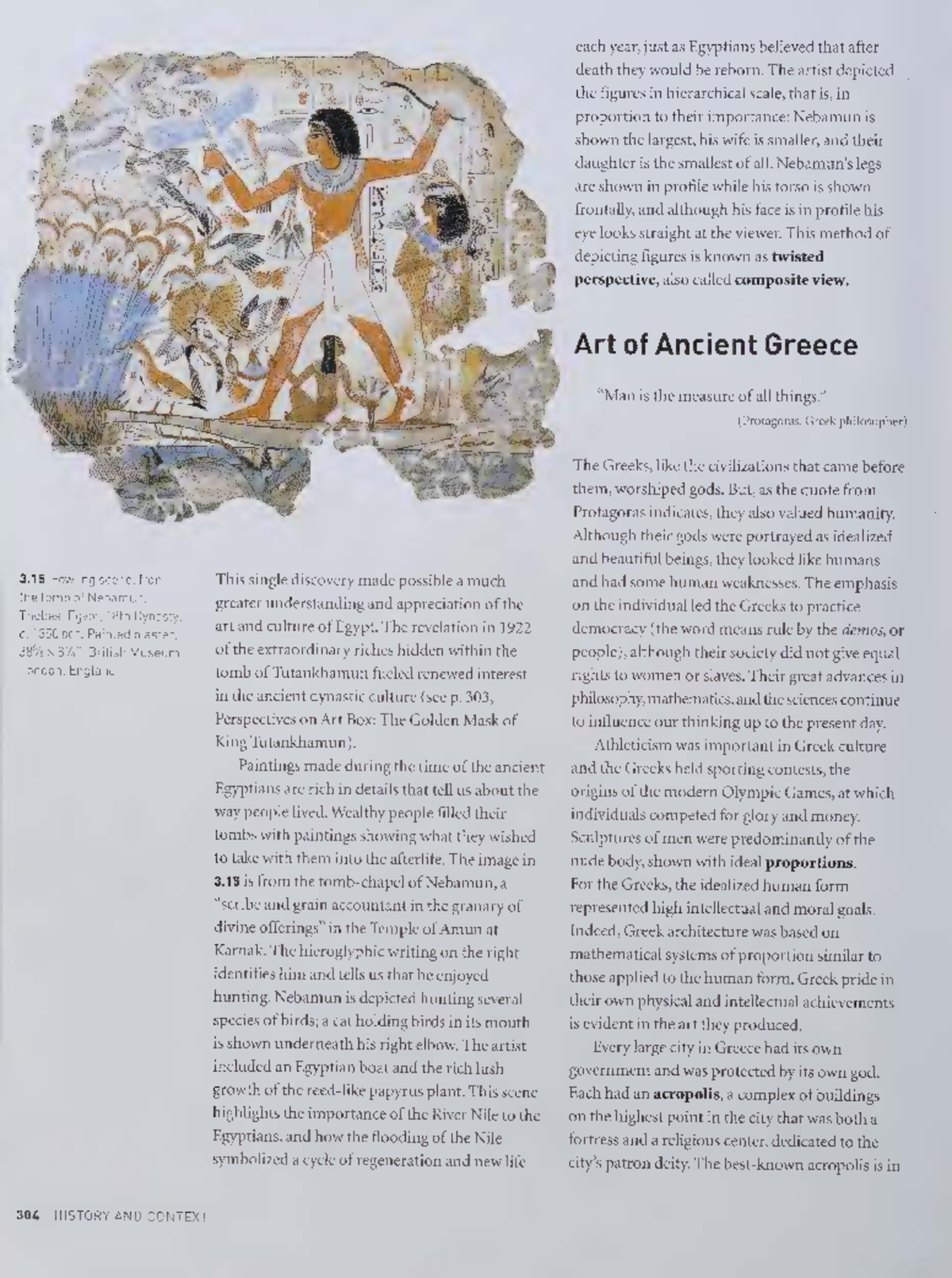 Artistic Periods 1 - MODULE 2 NOTES: Ancient Egypt to Classical Greece ...