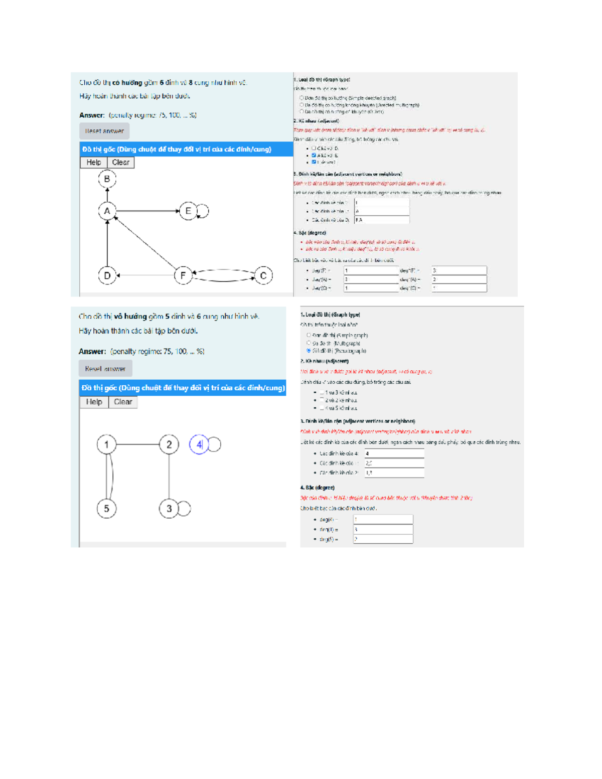 Graph Types and Properties: Exercises for 6 Vertices and 8 Edges - Studocu