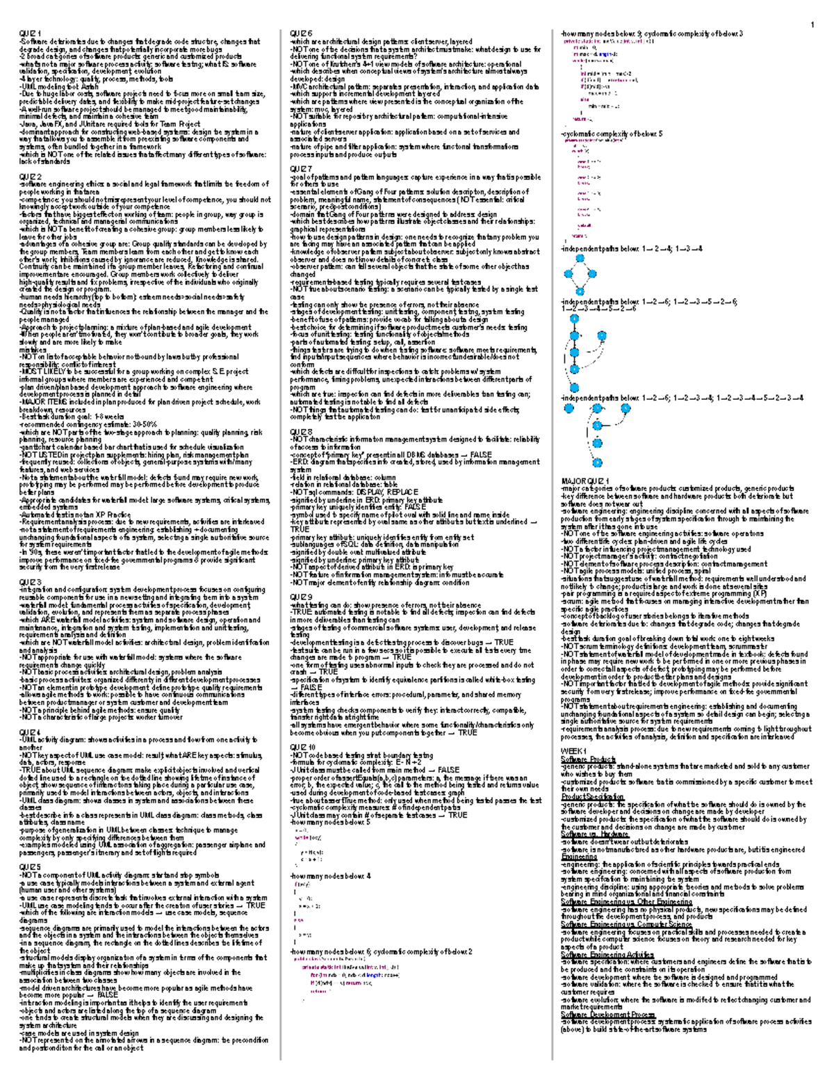 CSE360 Final Exam Study Guide: Key Concepts and Quiz Reviews - Studocu