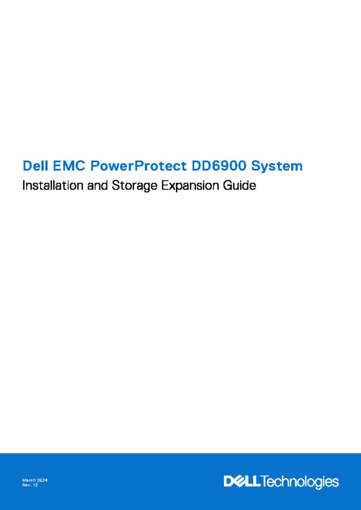Dd p dd6900 install guide en us 1 - Dell EMC PowerProtect DD6900 System ...