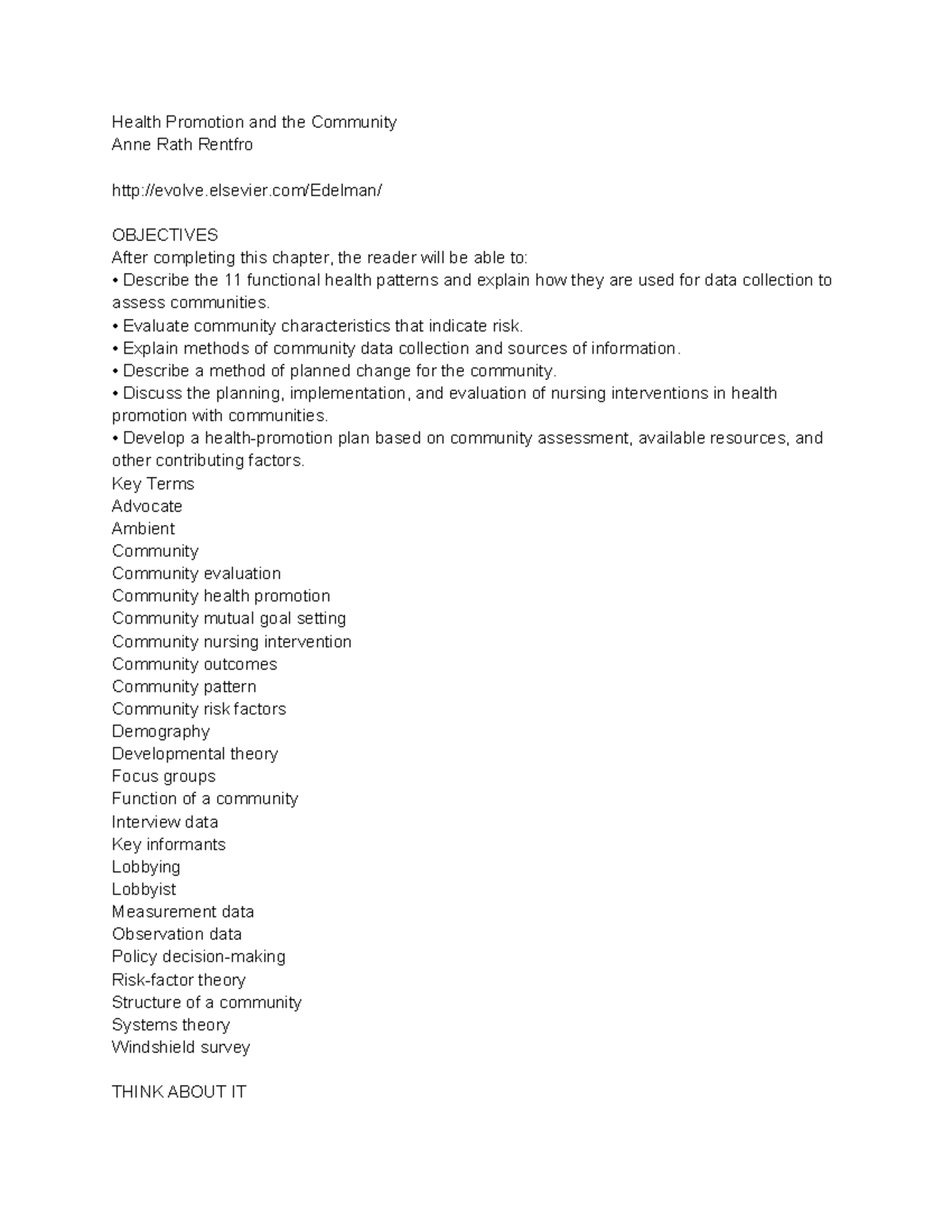 Community Health Promotion and Nursing Strategies: A Detailed Approach ...