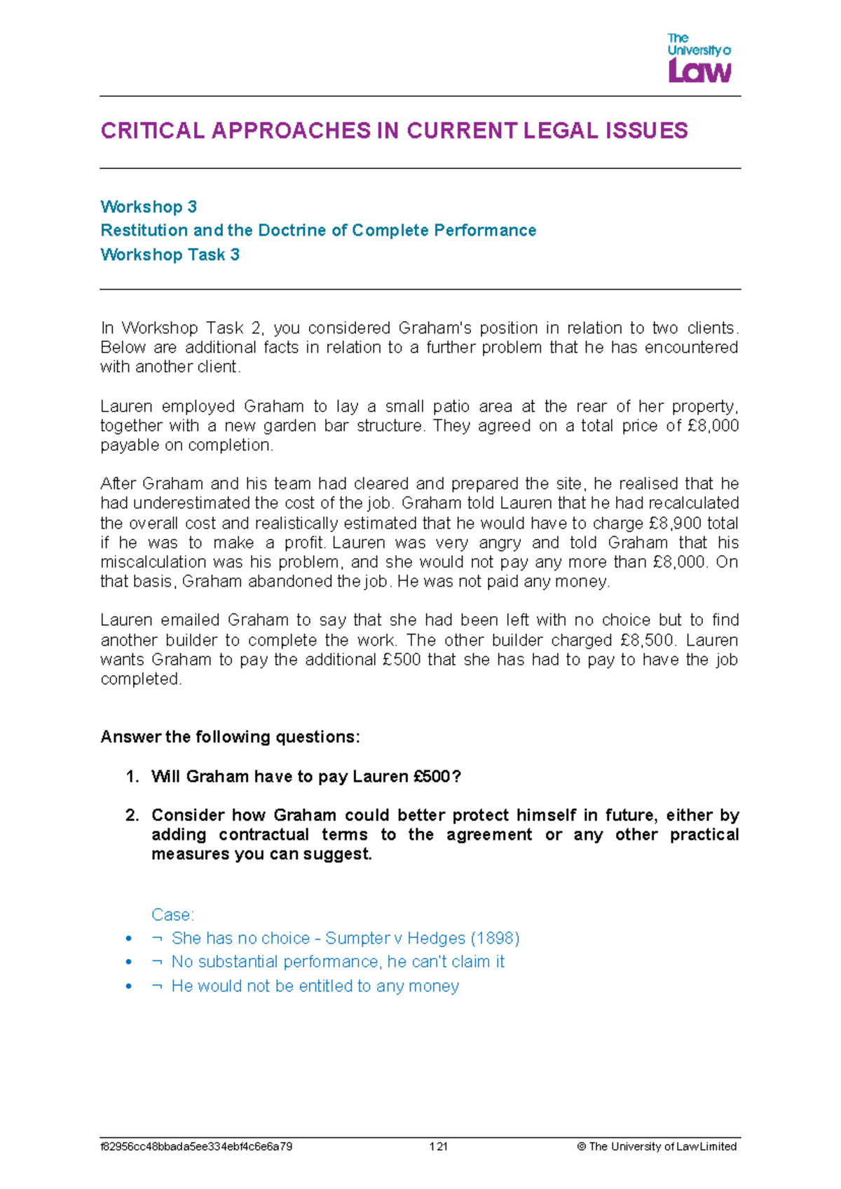 2425 crit ws03 ce01 workshop task 03 - CRITICAL APPROACHES IN CURRENT ...