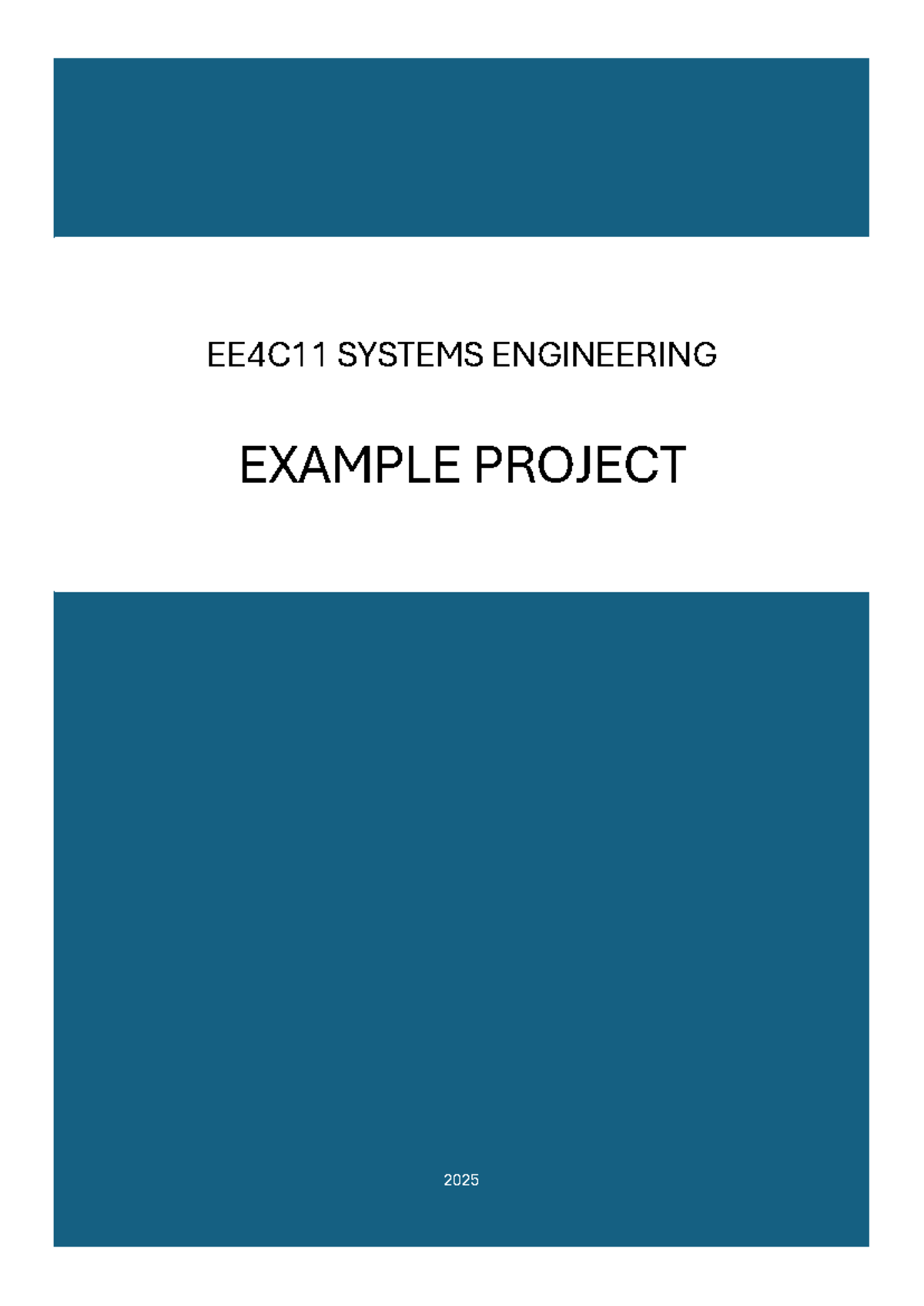 EE4C11 Systems Engineering Example Project: Deep Sea Mining Solutions ...